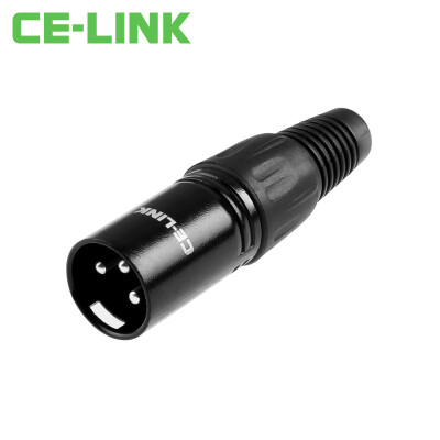 

CE-LINK 2714 Three-core XLR male connector microphone microphone microphone head head Lennon head black