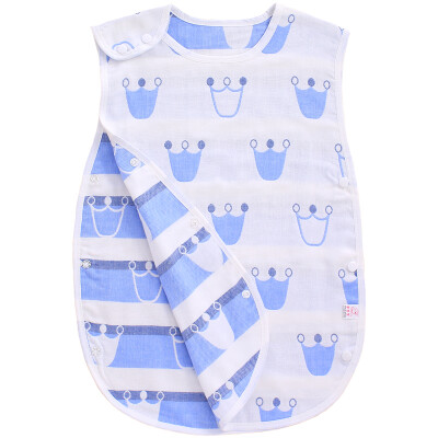 

[Jingdong supermarket] like baby (elepbaby) baby sleeping bag summer thin section newborn baby gauze vest sleeping bag 60X40CM blue