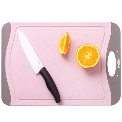 

Arsto Husk chopping board Anti-slip chopping board Wheat fiber cutting board Baby food supplement board pink trumpet 31 22 ​​08cm