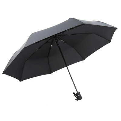 

Cmon plain color automatic self-opening automatic umbrella three fold mens business folding umbrella black