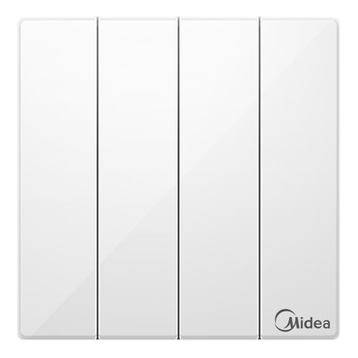 

Midea (Midea) коммутационная панель четыре четыре открытых двойных управления ya белый 86 нет границы