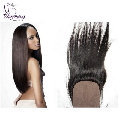 

Peruvian Silk Base Closure Straight 4x 4 Best Closure Peruvian Hair High Quality Virgin Human Hair Lace Closure Bleached Knots