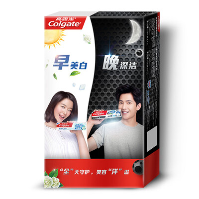 

Гао Lujie (из Colgate) Kit зубная паста ночь (уголь глубокой очистки 120g × 1 + Свежий белый Джасмин Уайт чай 120g × 1)