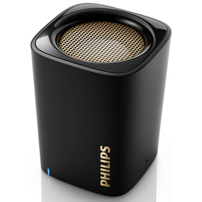 

Philips (PHILIPS) BT100 Bluetooth беспроводной динамик портативный мини-карманный динамик совместим с Apple / Samsung / компьютера маленький стерео спикерфона черный