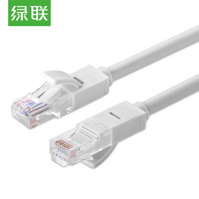 

Green Alliance UGREEN Category 6 Cable Six Cat6 eight core twisted pair cable Gigabit network cable computer network jumper finished cable 5 meters gray 20177