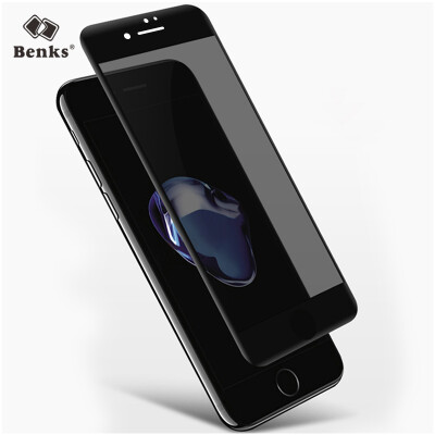 

Bunkers (Benks) Apple ApplePhone7 tempered film 3D surface full-screen full coverage of the tempered film Apple 7 soft edge anti-broken mobile phone protective film black