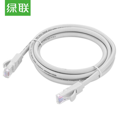 

Green Alliance UGREEN Category 6 cable six Cat6 eight core twisted pair cable Gigabit network cable computer network jumper finished cable 25 meters gray 20182