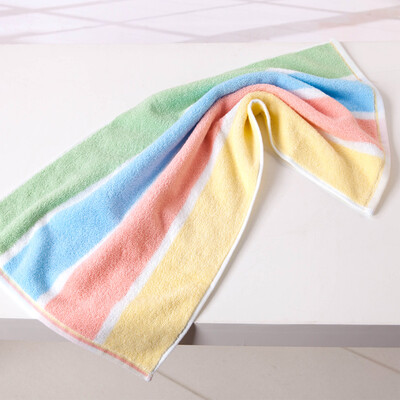 

KING SHORE Pure cotton towel washcloth water absorption yellow 91 g 68 34 cm