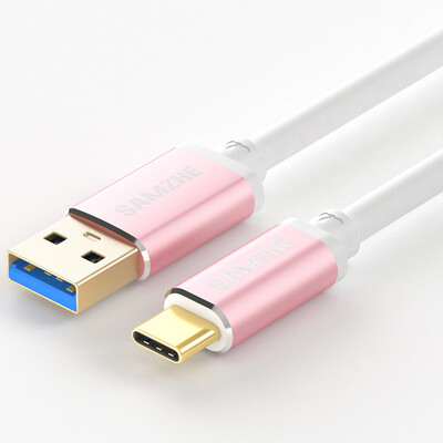 

(SAMZHE) Тип-C кабель для передачи данных кабель USB3.0 Эндрюс быстрый заряд линии поддержка просо 5 / 4C музыка как Huawei P9 / P10 розовое золото 1 метр LTC-100C