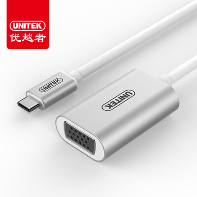

(UNITEK) Тип-C в VGA-конвертер USB-C адаптер Apple macbook pro компьютер удлинение TV проектор интерфейсный кабель адаптер Y-6315