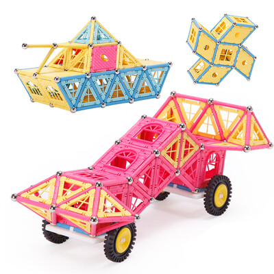 

Zhibong ZBOND TOY 358 pieces of magnetic rods assembled building blocks baby early education puzzle intellectual children's toys enlightenment gift box