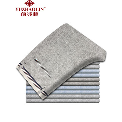 

Yu Zhaolin casual брюки мужские льняные дышащие удобные для кожи мужчины удобные свежие Тонкие брюки YZL204 темно-серый 32