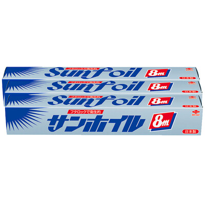 

Toyal Toyo Aluminum Japan Import Conditioning Aluminum Foil 3 Box Kitchen Bake Tin Paper Oven Barbecue Aluminum Foil Food Packaging Tin Paper Microwave Oven Cake Paper Bake 25cm 8m