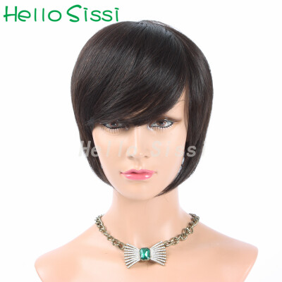 

Human Pixie Cut Hair Wig New Human Short Hair Wigs Brazilian Human Pixie Hairstyle Wigs for American