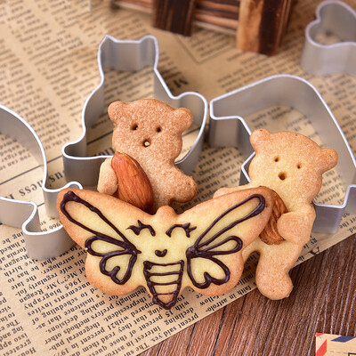 

Ян Чен Biscuit Mold 10 + Biscuit Box Set Маленький печенье для животных Cut DIY Biscuit West Point Mold