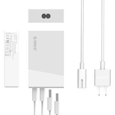 

ORICO QSL-4U 2.0 Fast Charger 34W High Power Desktop Charger Apple Apple Mobile Phone Flat Panel White