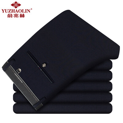 

Yu Zhaolin casual pants male straight elastic soft men's comfort simple casual trousers YZLT9 Tibetan youth 32