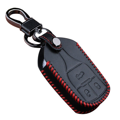 

Huashi Han Teng X7 key bag hand sewing smart three-key red special car key set keychain