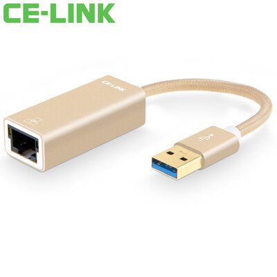 

CE-LINK 1904 USB3.0 проводной Gigabit Ethernet безплатный привод 1000M Ethernet-адаптер USB для RJ45 Mac ноутбук плоская панель внешняя карта алюминиевый сплав золото
