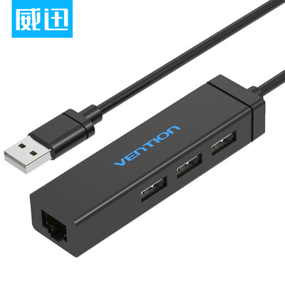 

USB-концентратор VISA USB 2.0 для подключения к сети mega сетевая карта USB-адаптер для ноутбука macbook Ethernet-кабель черный VAS-J37-BN