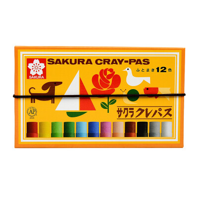 

Sakura Sakura LP12R 12-color oil painting suit thick Japanese students with art soft crayon Japanese imports