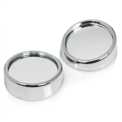 

KOOLIFE Rearview Mirror Small Round Mirror Bracket Round Frame 56cm Rotary 360 ° Wide Angle Rear Car Blind Auxiliary Mirror Silv