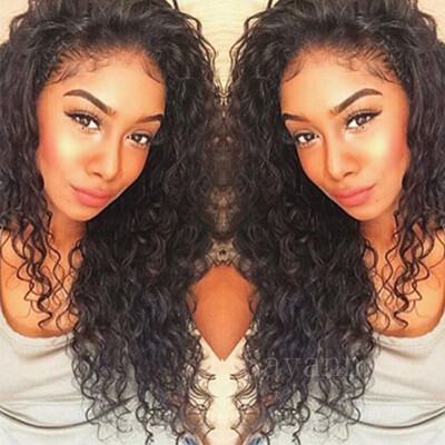 

180% High Density Lace Front Human Hair Wigs Malaysian Kinky Curly 10-26" Full Lace Human Hair Wigs For Black Women