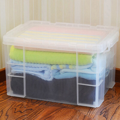 

A 30L clothing snack toy kitchen car with plastic seal storage finishing box 3179 transparent color 1 only installed