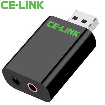 

CE-LINK 2460 USB поворот телефон микрофон интерфейс настольный компьютер ноутбук независимый внешний стерео свободный звуковой привод USB2.0 внешняя независимая звуковая карта черный