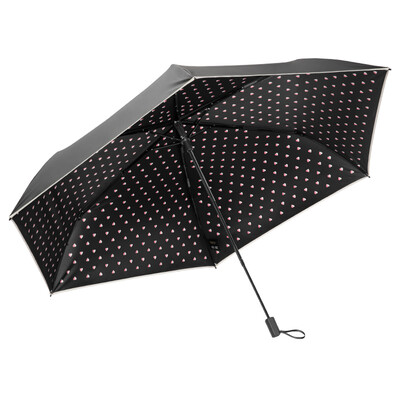 

Banana BANANA UNDER ultralight umbrella series umbrella female rain dual-purpose umbrellas anti-UV female black umbrella folding outdoor sunscreen heart language