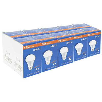 

Foshan lighting FSL LED bulb energy saving bulb big mouth 7W warm white light 3000K E27 Hyun silver 10 loaded