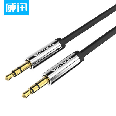 

Wei Guan VENTION AUX audio line car with 35mm public stereo cable connection phone flat panel car audio 1 m black P350AC100-B