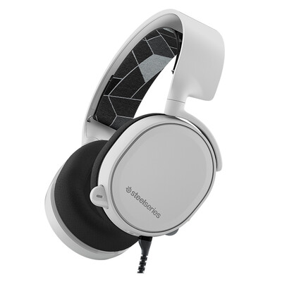

Раса Ядро (SteelSeries) ARCTIS Ice 3 7.1 объемный звук профессионального направленного микрофона профессиональный игровой гарнитуры игровой гарнитуры белый