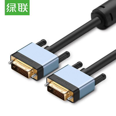 

Зеленый (UGREEN) DVI24 + 1 кабель DVI-D от мужчины к женской двухканальной цифровой линии преобразования высокого разрешения компьютерный монитор видео кабель алюминий 5 метров 30870