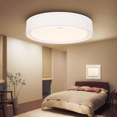 

Panasonic Ceiling light LED remote control dimming color living room bedroom lighting white iron decorative frame HHLAZ1808