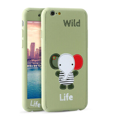 

Excellent plus iPhone7 plus mobile phone shell / Apple 7plus mobile phone case cartoon all-inclusive protective cover against mobile phone sets of wild elephant