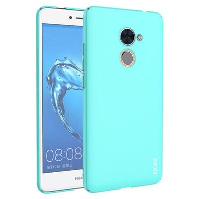 

ESCASE Huawei 7plus mobile phone case to send removable buckle buckle all-inclusive paint skin feeling series hard shell protection skin color blue