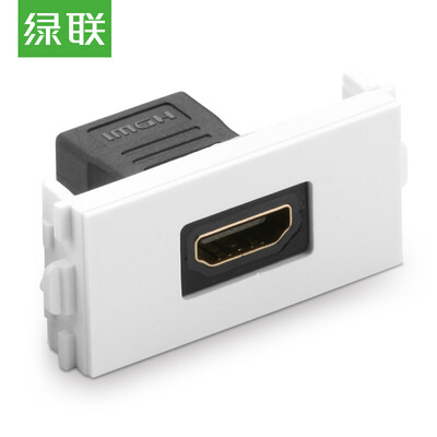 

Green Alliance UGREEN HDMI panel 86 TV wall socket 14 version of high-definition module solderless engineering wiring connector straight head 20317