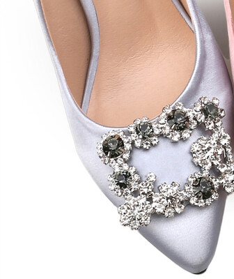 

Jiabaisi Women Flats Satin pumps Point Toe dazzling diamonds Flats Slip On Flats shoes comfort shopping Casual loafer Basic Shoes