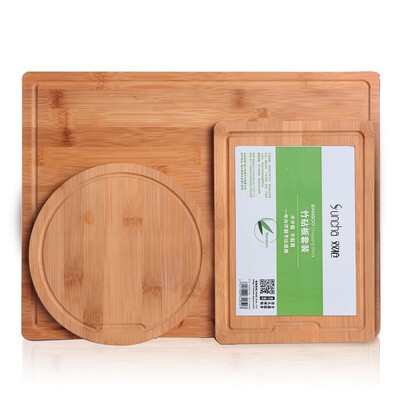 

Double gun Suncha bamboo chopping board home cutting board combination set to buy a gift two C40163