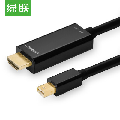 

Green Alliance UGREEN Mini DP to HDMI conversion line Mini Displayport 4K HD cable Apple MacBook lightning interface access TV cable 15 meters black 20848