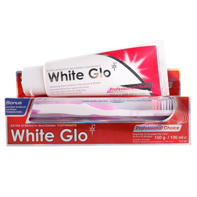 

White Glo) bright white toothpaste set (toothpaste 150g + toothbrush 1 + tooth brush 1 package) Australia imported