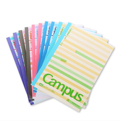

KOKUYO Campus Series A5 40 pages of wireless binding book notepad soft copy 10 bag color stickers color mixing WCN-CNB3430