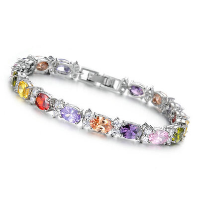 

Yoursfs@ Gold Plating Rhinestone Crystal Bracelets For Women Rose Gold Color Charms Mother's Day Bracelets Fashion Jewelry