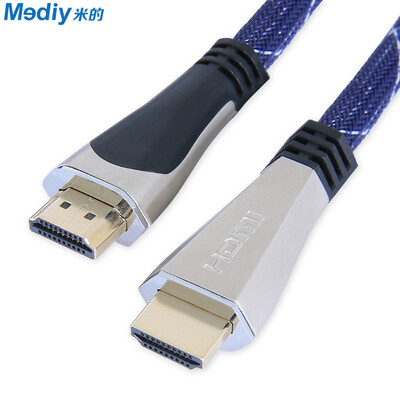 

Rice mediy MF-LHX0030 HDMI 20 gold-plated zinc alloy HD line support 4K computer PS3 millet box TV cable 3 meters nylon net black