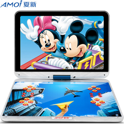 

Amoi PDVD-1820 15.4 "Портативный DVD-плеер с DVD-плеером Проигрыватель компакт-дисков Портативный жесткий диск Мобильный телевизор (синий)