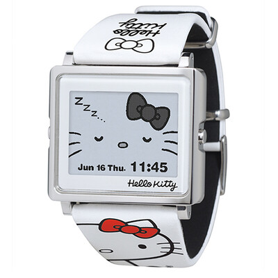 

EPSON Epson Смарт Canvas смысл темы часы Hello Kitty (белый ремешок + серебряный ободок), когда