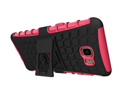 

Samsung C9 Case Gangxun Heavy Duty Armor Dual Layer Rugged Hybrid Hard Shockproof Case with Kickstand for Samsung C9 Cover rose