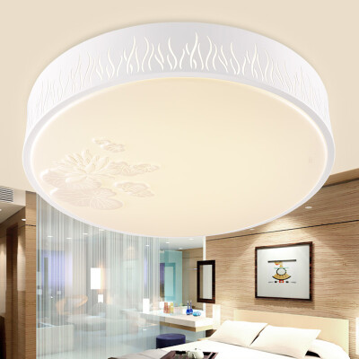 

NVC NVC lighting LED ceiling lamp bedroom lamp living room study light 24W with remote control two-color stepless light ENOX9003 for 10-15