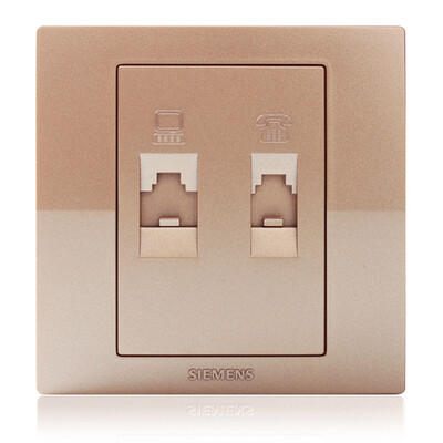 

Siemens SIEMENS 5UH80633NC03 switch socket Yue move phone computer socket champagne gold